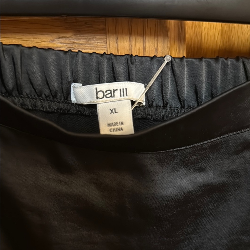 Bar III Black Ruffled Trumpet Mini Skirt - Picture 2 of 4